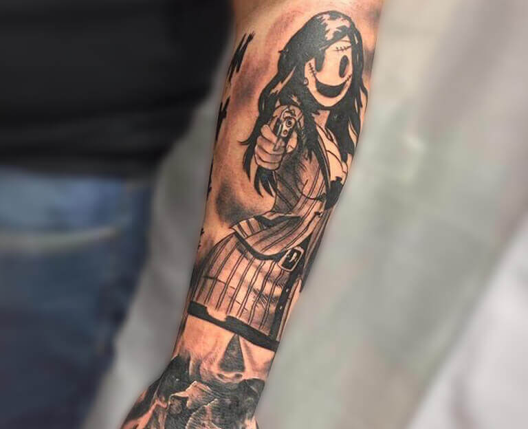Tättowierhandwerk Hameln | Phantasie Tattoo von einer Frau Tättowierhandwerk Hameln | Phantasie Tattoo von einer Frau